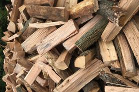 fresh cut dry firewood